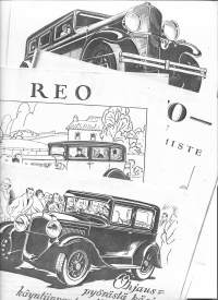 De Soto, Oakland, Reo, Whipped- automainoksia kopioita vanhoista lehdistä 5 kpl erä
