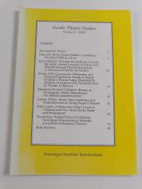 Nordic theatre studies volume 8