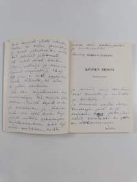 Kivinen biisoni : Nuorisoromaani (signeerattu, tekijän omiste)