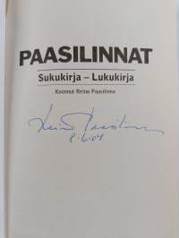Paasilinnat : sukukirja - lukukirja (signeerattu)
