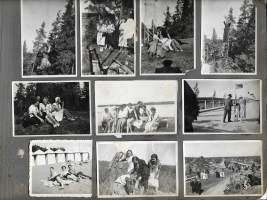 Ranta- ym elämää 1930 - luku valokuva 18 kpl albumin sivulla