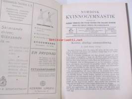 Nordisk kvinnogymnastik - årgång 1937 -sidottu vuosikerta
