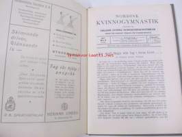 Nordisk kvinnogymnastik - årgång 1937 -sidottu vuosikerta