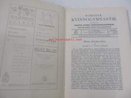 Nordisk kvinnogymnastik - årgång 1938 -sidottu vuosikerta