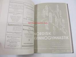 Nordisk kvinnogymnastik - årgång 1938 -sidottu vuosikerta