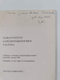 Sairastavuus lääkärissäkäyntien valossa : Tutkimus avohoidon lääkärissäkäynneistä Imatralla vuonna 1964 (signeerattu, tekijän omiste)