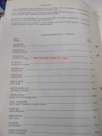 Volvo Penta Utombordsmotor / Outboard motor, typ 341, 60 hp, 600 cc, 3-cyl. Reservdelslista / Spare parts list -varaosaluettelo
