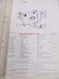 Volvo Penta Utombordsmotor / Outboard motor, typ 341, 60 hp, 600 cc, 3-cyl. Reservdelslista / Spare parts list -varaosaluettelo