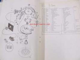 Volvo Penta Utombordsmotor / Outboard motor, typ 341, 60 hp, 600 cc, 3-cyl. Reservdelslista / Spare parts list -varaosaluettelo