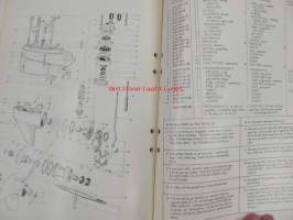 Volvo Penta Utombordsmotor / Outboard motor, typ 341, 60 hp, 600 cc, 3-cyl. Reservdelslista / Spare parts list -varaosaluettelo