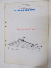 Volvo Penta Utombordsmotor / Outboard motor, typ 271, 35 hp 1969-74, 499 cc, 3-cyl. Reservdelslista / Spare parts list -varaosaluettelo