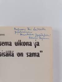 "Maisema ulkona ja sisällä on sama" : kognitioanalyyttinen tutkimus Lassi Nummen proosasta (signeerattu, tekijän omiste)