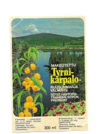 Tyrni-karpalo  -  tuote-etiketti