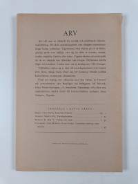 ARV Tidskrift för nordisk folkminnesforskning, häft. 1-2, 1947