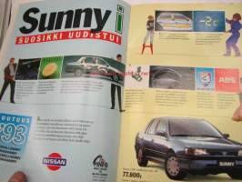 Auto uutiset 1992 nr 4 -Nissan asiakaslehti (Nissan Sunny)