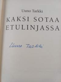 Kaksi sotaa etulinjassa (signeerattu)