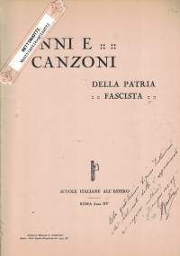 Inni e canzoni della patria fascista