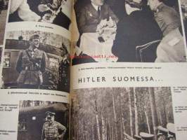 Suomen Kuvalehti 1942 nr 24 -kansikuvassa Mannerheim ja Hitler