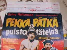 Pekka ja Pätkä - Puistotäteinä -elokuvajuliste