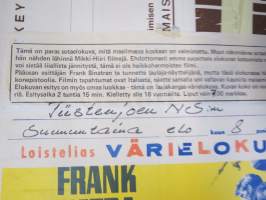 Kuoleman juna / Von Ryan´s Express, pääosissa Frank Sinatra, Trevor Howard, Raffaella Carra -elokuvajuliste, kiertueversio (Matti Piuhola)