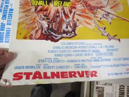 Teräshermo, pääosissa Charles Bronson, Robert Duvall, Jill Ireland -elokuvajuliste, kiertueversio (Matti Piuhola)
