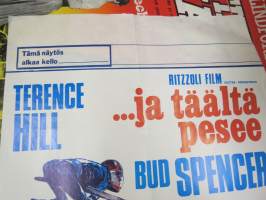 Ja täältä pesee, pääosissa Terence Hill, Bud Spencer -elokuvajuliste, kiertueversio
