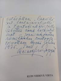 Kuin vierivä virta : jutelmia erään elämän varrelta (signeerattu, tekijän omiste)