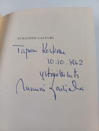 Punainen laituri (signeerattu, tekijän omiste)