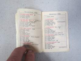 Turun Sanomain (Sanomat) Onnen kalenteri 1936 -almanakka