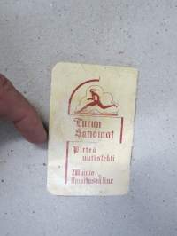 Turun Sanomain (Sanomat) Onnen kalenteri 1936 -almanakka