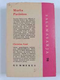 Murha Pariisissa : salapoliisiromaani