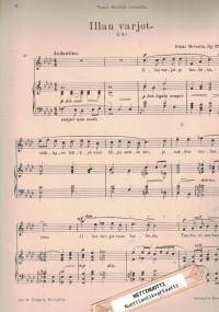 Illan varjot Op. 37 No4, Yksinlaulu pianon säestyksellä