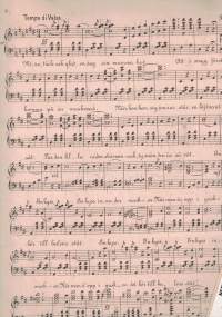 Minne af den populäre Kuplettsångaren Sigge Wulff : Melodibuklett för Piano arrangement af Chr. Krause