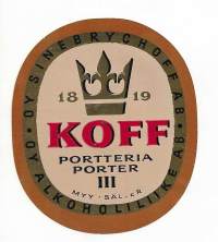 Sinerbrychoff portteria  III olutetiketti
