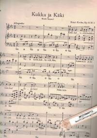 Kukka ja käki Op. 18 laulu pianon säestyksellä