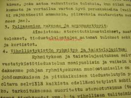 Tykistön tiedustelupalvelu - sotakokemuksiin perustuva opetusmonistesarja - Tykistökoulu / Kapteeni Esko Puronto 1945