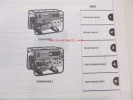 Honda Generator EM4500XK1, EG4500XK1, EM5000XK1, EG5000XK1, EM4500SXK1, EM5000SXK1 Parts catalogue 3   -varaosaluettelo