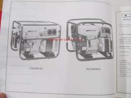 Honda Generator EM2200XK1, EM2500XK1, EG2200XK1, EG2500XK1 Parts catalogue 2  -varaosaluettelo