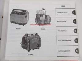 Honda Generator EX650, EG550, EG650, EM650, ED400 Parts catalogue 8  -varaosaluettelo