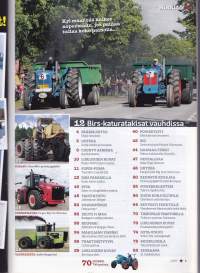 Tractor power N:o 2 / 2013. Suomen kovin traktorilehti.  Ford County Aavikkokettu. Kevitsan Komatsu.
