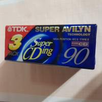TDK super avilyn super CDing 90 3 pack  c-kasetti