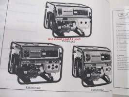 Honda Generator EM3000XK1, EM3000SXK1, EG3000XK1, EM3500XK1, EM3500SXK1, EG3500XK1 Parts catalogue 2  -varaosaluettelo