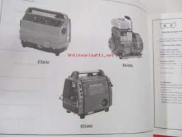 Honda Generator EX650, EG550, EG650, EM650, ED400  Parts catalogue 7  -varaosaluettelo