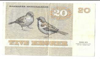 Tanska 20 Kroner 1972  seteli