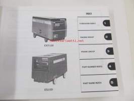 Honda Generator EX10D, EX12D, EX15D, EXT12D, EXT15D  Parts catalogue 4  -varaosaluettelo