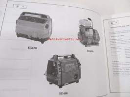 Honda Generator EX650, EG550, EG650, EM650, ED400  Parts catalogue 7  -varaosaluettelo