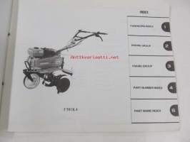 Honda Tiller F501K4, F510K5, F560K5  Parts catalogue 1 -varaosaluettelo