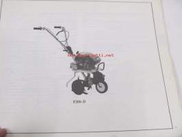 Honda Tiller F200, F250  Parts catalogue 2 -varaosaluettelo