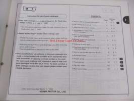 Honda Tiller F401K2, F501K2, K3, F502, F510K3, K4, F560K3, K4  Parts catalogue 4 -varaosaluettelo