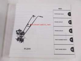 Honda Tiller FG200  Parts catalogue 1 -varaosaluettelo